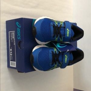 New Asics Kids K12 Blue Tennis Shoes